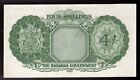 1953 Bahamas 4 Shilling Pic  13b Xf   crisp 