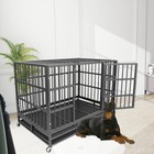 47  Heavy Duty Dog Kennel Iron Dog Cage Pet Crate For Large Dogs