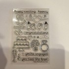 Lawn Fawn Happy Wedding Photopolymer Cling Stamps Clear Stamp Set Weddings