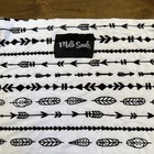 Milk Snob Black   White 5 In 1 Arrow Print Nursing baby Car Seat Cover