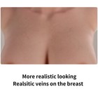 B-k Cup Plus Size Silicone Breast Forms Breastplate Fake Boobs With Veins Skin
