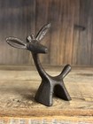 Primitive Style Cast Iron Giraffe Miniature Figurine 30381