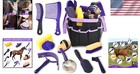 11-piece Premium Horse Grooming Kit With Storage Bag - Complete Bathing Supplies