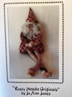 Pattern Primitive Santa Claus Doll Cloth Art Doll New Rusty Needle Originals