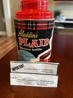 Vintage Aladdin   s Red Plaid Half-pint Thermos Bottle New Old Stock  nos  No Cup