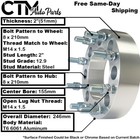 4x 2  Thick 8x210mm Wheel Spacer Adapter Fit Silverado 3500   Sierra 3500 Dually