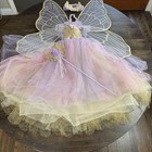 Pottery Barn Kids Lavender Butterfly Fairy Halloween Costume  Sizes 3t  4-6  7-8