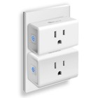 Space-saving Smart Wi-fi Outlet With Scheduling Multiple Applications - 2 Count