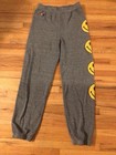 Aviator Nation Kids Gray Smiley Happy Face Sweatpants Size 14