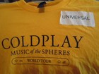 Rare Oop Coldplay World Tour Shirt Xl Music Of The Spheres 2022 Chris Martin Bts