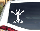 Wile E Coyote Road Runner Funny Vinyl Decal Sticker Splat Car Truck Window
