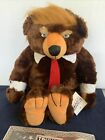 Authentic Trumpy Bear Deluxe Plush Donald Trump American Flag Cape 22  Coa