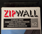 Zipwall Az2 Self Adhesive Standard Zipper 1 Pack Of 2 Zippers New