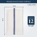 Kitchen Towel Set- 12 Pack 14 x25  Dishtowels For Kitchen  Absorbent 100  Cotton