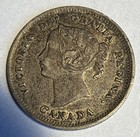 Set Of  2  Canadian Silver Nickels 5 Cents 1882 And 1899  92 5  Silver 