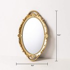 Oval Vintage Decorative Mirror Tray  Jewelry Dresser Organizer  Cosmetics Mak   
