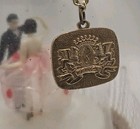 Vintage Japanese Musical Glass Liquor Bottle Decanter W  Spinning Dancers Prince