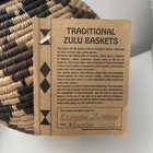 Traditional Zulu Handwoven Basket 10 5   