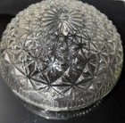 Vintage Clear Glass Starburst Ceiling Light Cover Dome Globe Shade 5 5    Fitter