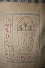 Primitive Stitchery Vintage Embroidery  Abc Sampler Flower Basket Star  Pillow