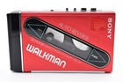  excellent  Sony Walkman Wm-101 Stereo Cassette Player Red From Japan 2906670
