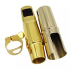 Eastern Music New Gold Plated Metal Alto Saxophone Mouthpiece Size 5-8 For Jazz