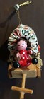 Vintage Pioneer Christmas Ornament Covered Wagon   Little House On The Prairie 