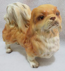 Vintage Lefton  Standing Pekingese Dog Figurine Japan 5  Tall 5 3 4  Long H7328