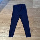 Ralph Lauren Kids Navy Blue Leggings Girls Size 5 Stretch Cotton Logo Pants