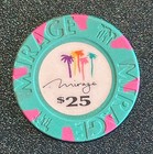  25 Mirage First Issue Casino Chip Las Vegas Nv