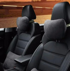 1 Pc Luxury S-class Car Headrest Pillow     Soft Suede Neck Support Cushion