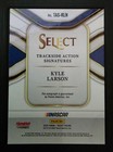 2026 Select Racing Kyle Larson Trackside Action Silver Prizm Parallel Auto Sp 