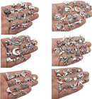 Animal Charms Collection  Bulk 100 Mini Small Silver Metal Pendant Craft Supplie