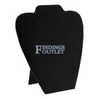 Black Velvet Necklace Chain Jewelry Display Holder Padded Neckform Easel Stand