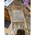 Vintage Dubl Handi Columbus Washboard Co Small Double Sided Heart Wood Metal