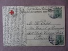 1914 Propaganda Pc Kaiser Wilheim Ii Red Cross War To Vice Consulate Of Denmark 