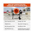 Electric Concrete Mixing  Portable   Compact  Ideal For All Projects