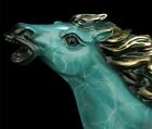 12  Regius Chinese Bronze Fengshui 12 Zodiac Year Horse Running Success Statue