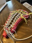 Brine Dynasty Rise Womens Lacrosse Stick 42 5  White Pink W  Polka Dots