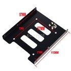 Lot 2 5  To 3 5  Bay Ssd Metal Hard Drive Hdd Mounting Bracket Adapter Dock Tray
