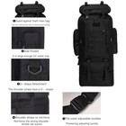 100l Outdoor Hiking Military Tactical Backpack Rucksack Camping Trekking Bag Us