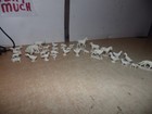 Large Lot Of Marx Vtg 1950s Farm Figures White Lot Animals Nice Lot Of 28