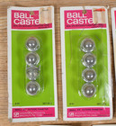 6x Sets Of 4 Vtg 1 2  Hammer-in Ball Bearing Furniture Caster Wheels Rollers