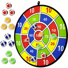 12 Sticky Ball Dart Disc Set Kids Indoor Outdoor Party Game Parent-child Toy