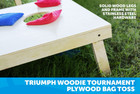 Regulation Cornhole Boards Toss Game Set 4x2 Size Premium Wood Waterproof Bags