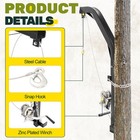 Tree Mounted Deer Hoist For Hunting 400lbs Hunting Game Hoist Winch Lift  23ft