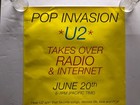 U2 Rare Media Event Promo Poster-june 20  1997-album Pop-36 h X 24 w