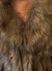 Womens Brown Faux Fur Shawl Bridal Wedding Fur Wrap Shawl Collar Hook Closure