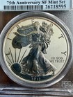 2012-s Silver Eagle Reverse Proof 75th Anniv  Sf Mint Set 1st Strike Pcgs Pr 69