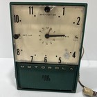 Vintage Motorola Model 52cw3 Clock Radio Green Wall Hanger - Clock Works 1953